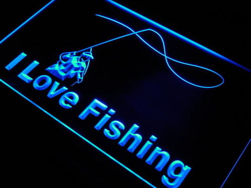 Love Fishing Fish Sport Bar Neon Light Sign